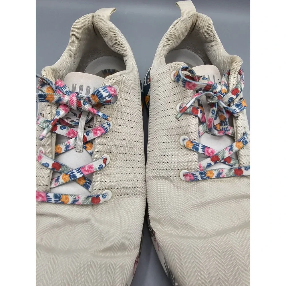 NOBULL‎ Impact SuperFabric Trainer Men Sz 14 Wmn 15.5 White Tropical Sneakers